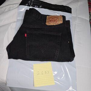 Levis 501 Black - Y2K Era - Button Fly - 42 * 32   [40 * 32] Very Good Condition